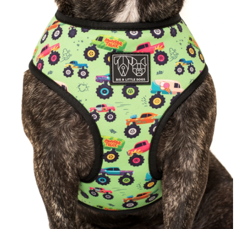 BIG AND LITTLE DOGS REVERSIBLE HARNESS - TRUCK YEAH!