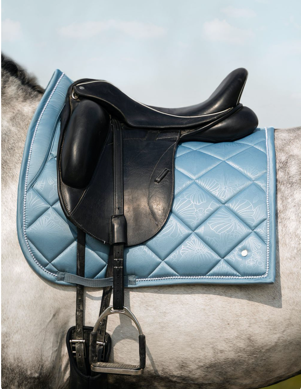 PS of Sweden Floret Dressage Saddle Pad AQUA