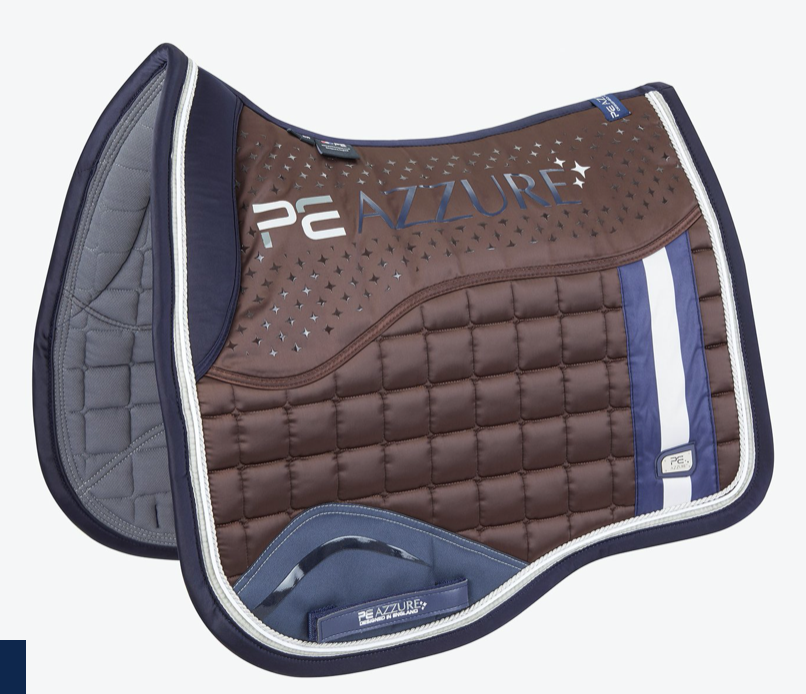 PE Azzure Anti Slip Satin Deluxe Dressage Pad