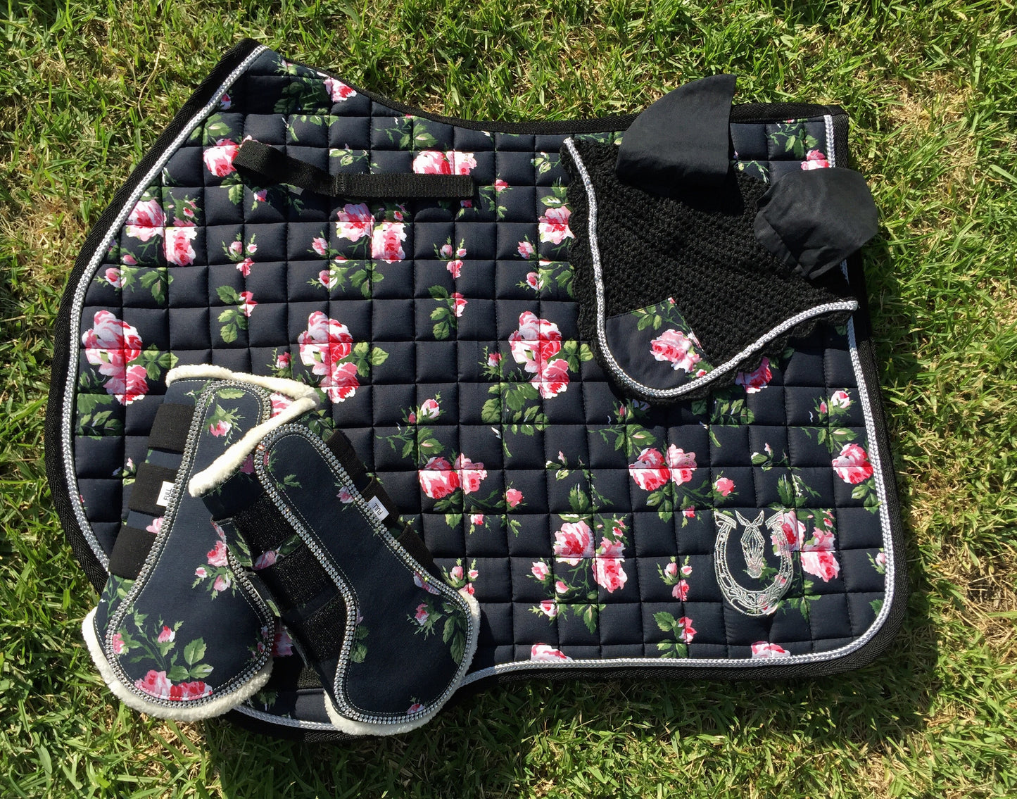 Floral jump Saddle Pad