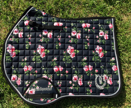 Floral jump Saddle Pad
