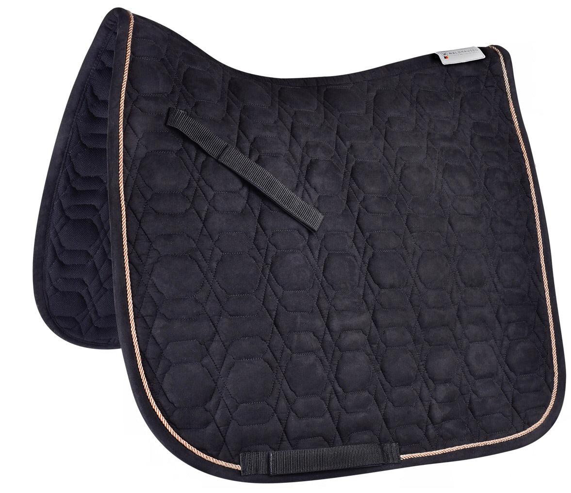 Waldhausen Black and rose gold dressage pad